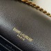 Replica Ysl Carre Chain Wallet in Black