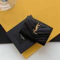 Replica Ysl Cassandre Matelasse Small Envelope Wallet in Gold