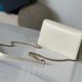 Replica Ysl Cassandre Envelope Chain Wallet In White Smooth Leather