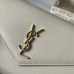 Replica Ysl Cassandre Envelope Chain Wallet In White Smooth Leather