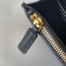 Replica Ysl Cassandre Envelope Chain Wallet In Black Smooth Leather