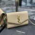 Replica Ysl Uptown Chain Wallet In Beige