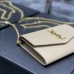 Replica Ysl Uptown Chain Wallet In Beige