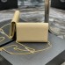 Replica Ysl Uptown Chain Wallet In Beige