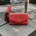 Replica Ysl Uptown Chain Wallet In Red