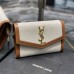 Replica Ysl Uptown Chain Wallet In Tan