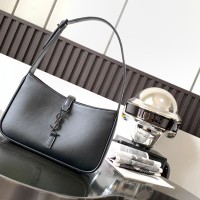 Replica YSL Le5a7 Hobo Bag Black Hardwear