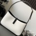 Replica YSL Le5a7 Hobo Bag White and Black