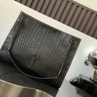 Replica Ysl Niki Shopping Bag in Print croco Leather