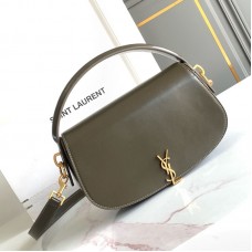 Replica Ysl  half moon Shoulder Bag in Deep Musk