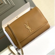 Replica YSL Reversible Medium Kate in suede Tan