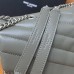 Replica Ysl Medium LouLou Bag in grey with silver