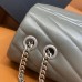 Replica Ysl Medium LouLou Bag in grey with silver