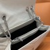 Replica Ysl Medium LouLou Bag in white with silve