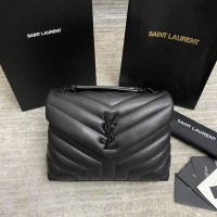 Replica Ysl Small Loulou Bag in Black and Black