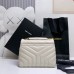 Replica Ysl Small Loulou Bag in white and gold