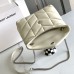 Replica YSL Puffer Toy Bag White with Silver