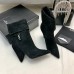 Replica Ysl niki booties suede