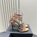 Replica Ysl Babylone Sandals in Tan