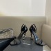 Replica Ysl Opyum Sandals In Patent Leather with Silver Hardware